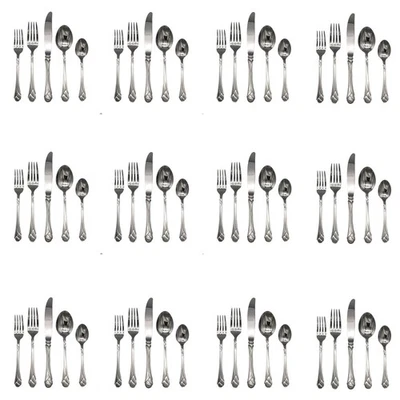 Mikasa Sweet Pea 18/8 Stainless Steel 60pc. Flatware Set (Service for Twelve)