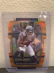 2021 Panini Select Concourse Orange Prizm Die-Cut /249 David Montgomery #8 Bears - Picture 1 of 2