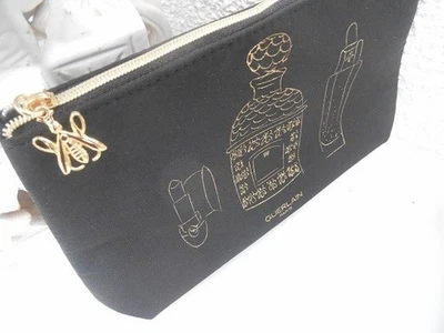 "   GUERLAIN   " TROUSSE/ NEUVE 24/15 ,   noire avec  sa breloque " ABEILLE" - Photo 1/4