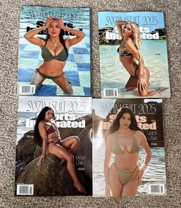 2025 Sports Illustrated Swimsuit Issues All 4 Covers Hayek Dunne Chiles Chan - Picture 1 of 1