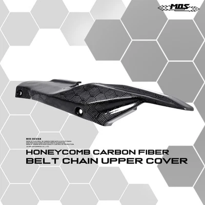 MOS Honeycomb Carbon Belt Chain Upper Cover for Kymco AK550 AK575 Premium 18-25 - Image 1 of 4