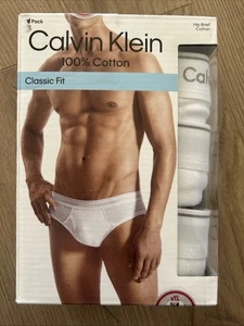 3 Pairs XL Calvin Klein 100% cotton classic fit hip brief - Picture 1 of 2