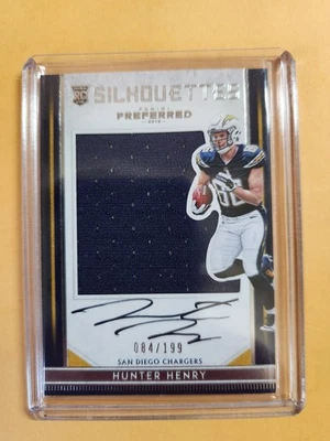 2016 Panini Preferred Silhouettes Hunter Henry #88 /199 (AU, MEM, RC) - Image 1 of 2
