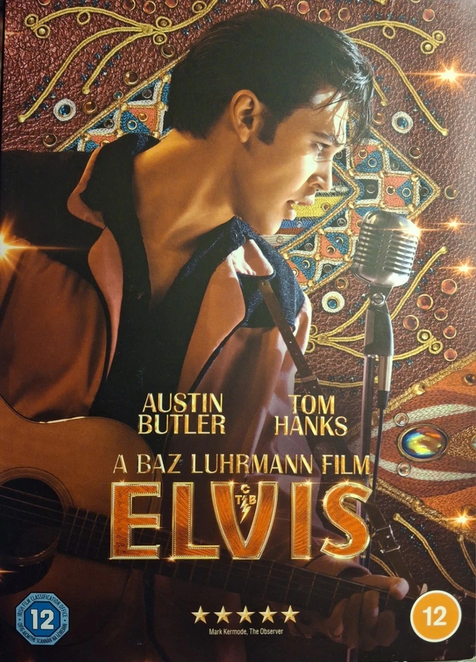 ELVIS (DVD 2022) Region 2 PAL Cert 12 Tom Hanks Warner Bros 1000809804