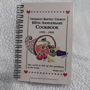 Vintage Viewmont Baptist Church 60th Anniversary Cookbook 1935-1995 Spiralbound - Imagen 1 de 7