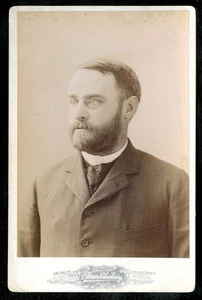 Antike Kabinettkarte Foto HÜBSCHER MANN REVEREND ? CLOSE BEARD BOSTON - Bild 1 von 2
