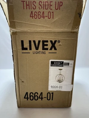 Livex Lighting 4664 Milania 4 Light 13"W Candle Style Globe - Brass - Image 1 of 4