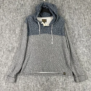 Lucky Brand Hoodie Mens M Henley Pullover Hunington Colorblock Oversized - Picture 1 of 8
