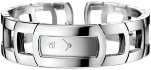 NEW CK CALVIN KLEIN K3Y2S118 SWISS MADE MIRROR DIAL STEEL WATCH WOMENS SILVER - Picture 1 of 11