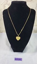 Gold Plated Lilly Flower Heart May Birth Stone Necklace SEP580