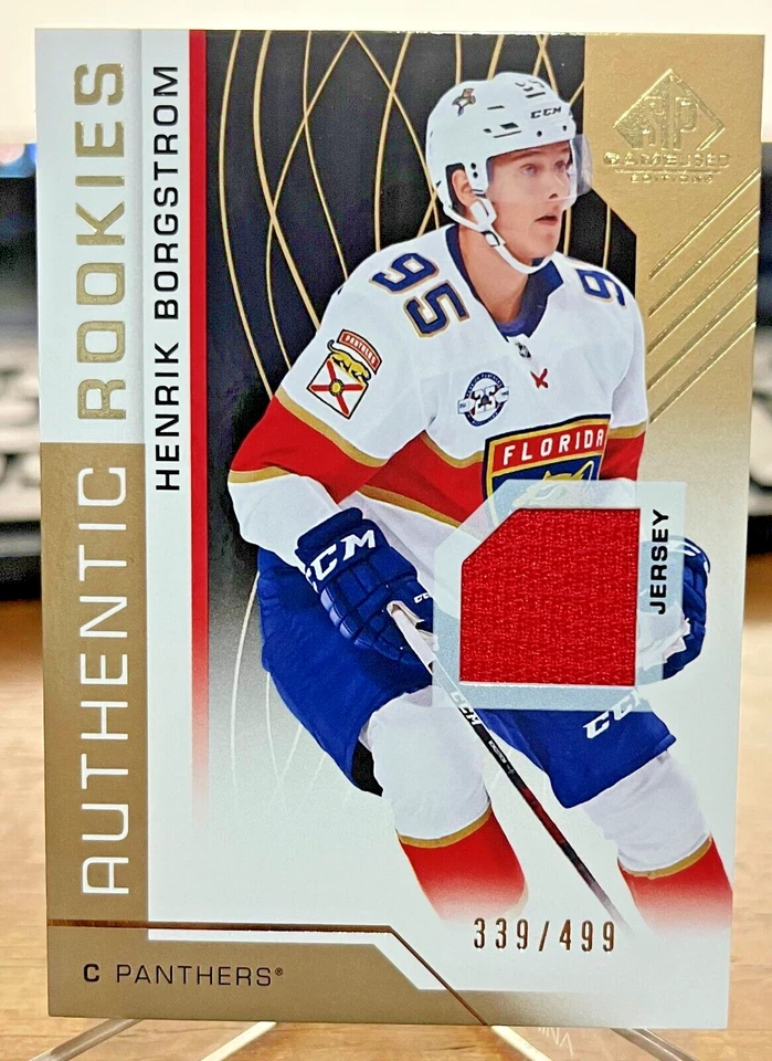 2018-19 UD SP Game Used Henrik Borgstrom Rookie Jersey Florida Panthers #339/499 - Image 1 of 1