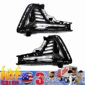 For Hyundai Sonata 2018-2019 Fog Light Left+Right LED DRL Daytime Running Light - Picture 1 of 13