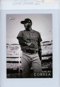 2018 Topps On Demand CARLOS CORREA #14 Black & White /1666 - Picture 1 of 1