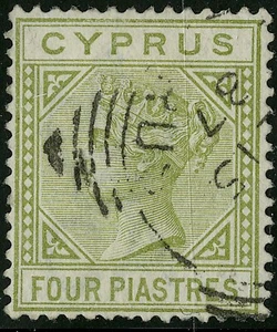 Cyprus  1882-94  Scott # 23a  USED Fine-Very Fine - Bild 1 von 1