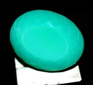 Natürlicher 200 kt Ovalschliff grüner Opal Welo australischer unbehandelter zertifizierter Edelstein - Bild 1 von 7