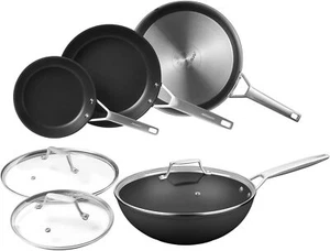 MSMK 7-teiliges Kochgeschirrset mit Deckel und Wok, Stay-Cool Griff, glatter Boden - Bild 1 von 9