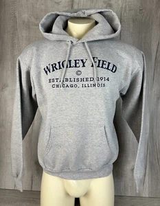 Wrigley Field Hoodie Sweatshirt Gray Pullover Chicago Baseball Hanes Adult M - Picture 1 of 20