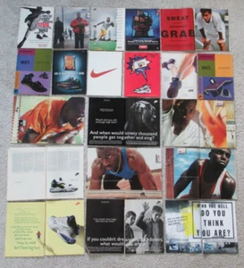 Lote de 20 Zapatos Deportivos Correr Años 90 De Colección Nike Air Original Revista Impreso Anuncio - Imagen 1 de 7