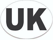 2 x UK Car Sticker, Oval UK Sticker For Cars, Vans or Lorry Self Adhesive Vinyl