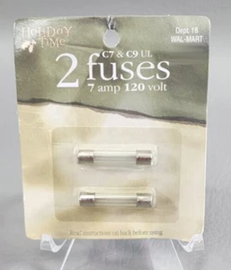 7 amp 120 Volts Glass Tube Fuse 2 Pack - NEW Sealed - Picture 1 of 2