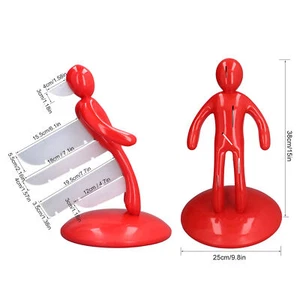 Kitchen Knife Holder Kitchen Knife Block Stabbed Man Novelty Desktop Funny With - Picture 1 of 12