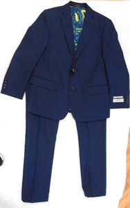 Boys T.O. Dark Blue Jacket & Pants 2PC. Suit Classic & V. Sizes 10 - 18 - Picture 1 of 9