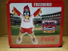 St. Louis Cardinals Metal Lunch Box Busch Stadium Final Season Fredbird 2005 