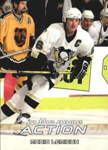 2003-04 ITG Action Penguins Hockey Card #445 Mario Lemieux