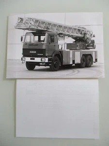 IVECO Magirus DL 50 Drehleiter Original Foto Werkfoto Pressefoto Photo 1987 - Bild 1 von 3