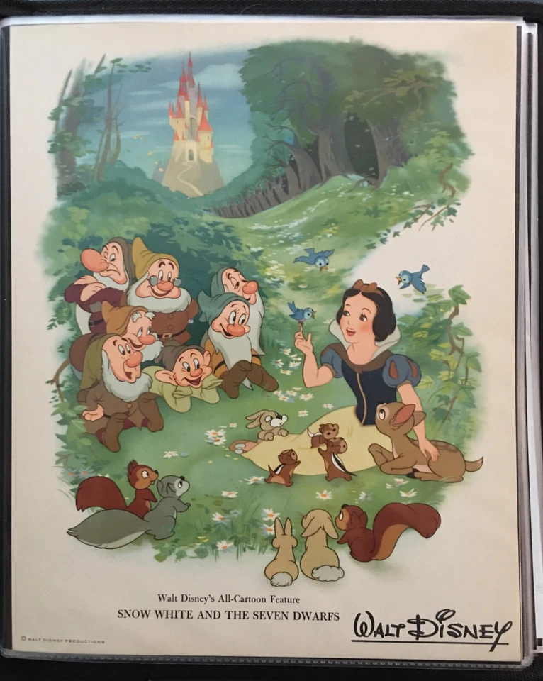Tarjeta de fan de Blancanieves años 50 Walt Disney Studios casi nueva sin circular Foto 1 de 1