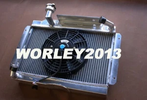 Aluminium radiator + fan for ROVER / MG MGA 1500 1600 1622 DE-LUXE manual - Picture 1 of 12