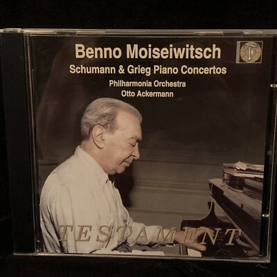 BENNO MOISEIWITSCH piano - SCHUMANN & GRIEG Concertos - ACHERMANN - TESTAMENT CD - Image 1 of 3