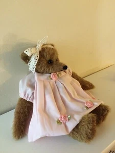 HAND MADE MOHAIR BEAR MADE IN ENGLAND 🏴 - Picture 1 of 10