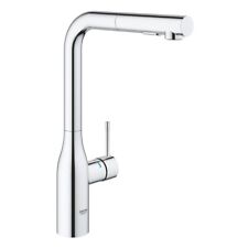 Grohe Essence Single Lever Kitchen Sink Mixer Tap Pull Out Rinse Chrome 30270000