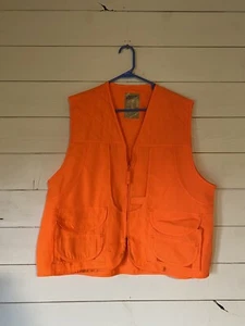 Master Sportsman Ten Mile Orange Quilted Bird Hunting Vest Size Large L Unisex - Picture 1 of 11