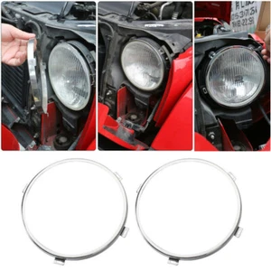 7 inch Car Headlight Mounting Ring Trim Bracket for Jeep Wrangler JK 07-17 Iron - Picture 1 of 8