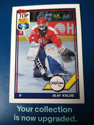 1991-92 Topps Olaf Kolzig #290  Washington Capitals - Image 1 of 2
