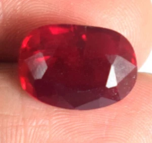 Ovalschliff Burma roter Rubin Edelstein natürlich 7,85 ct zertifiziert B87595 schneller Versand - Bild 1 von 8
