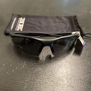 Epoch 6 Sport Sunglasses Black Frame and Polarized Super-Hydrophobic Smoke #1 - Picture 1 of 6
