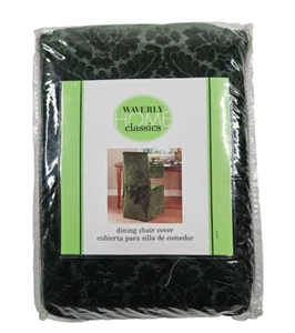 Waverly Duchess Chair Cover 42" Pine Green Back Sash Sealed Old Stock Floral - Picture 1 of 5