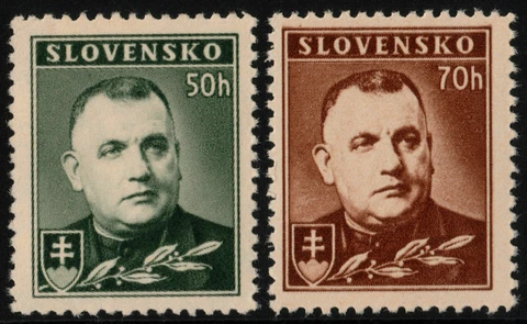 Dr Josef Tito Mint Never Hinged 1939 Set Slovakia #43 - 43A Cover