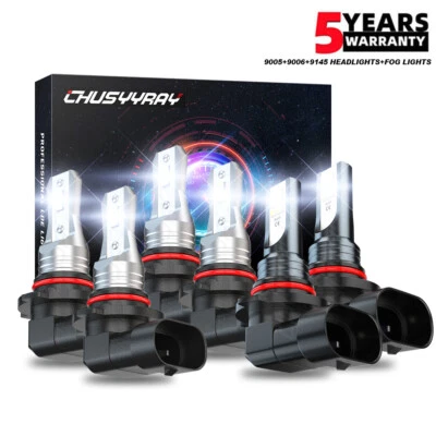 Faros LED delanteros + kit de faros antiniebla para Acura MDX 2004 2005 2006 - 6 PIEZAS Foto 1 de 4