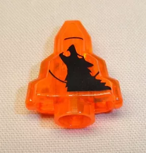 x1 NEU LEGO Moonstone Rock Minifiguren Utensil TRANS ORANGE mit SCHWARZ Wolf - Bild 1 von 1