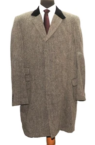 ABRIGO ENCUBIERTO CUELLO TERCIOPELO BROOK TAVERNER 44"" R GRIS - Imagen 1 de 11