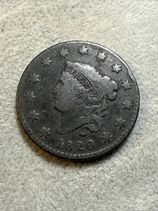 1820 U.S. Mint Coronet Head Large Cent VG To F Condition See Pics 7317 - Bild 1 von 12