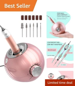 Trapano Unghie Portatile 35000RPM - Efile Elettrico per Manicure Eleganti Ovunque - Foto 1 di 9