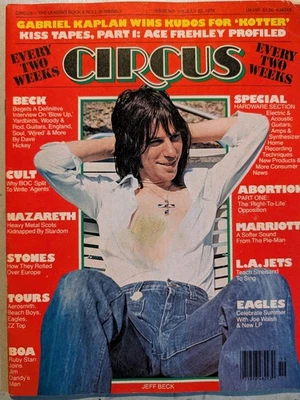 CIRCUS Magazine July 1976 Jeff Beck, Blue Oyster Cult, KISS, Stones, Nazareth - Image 1 of 4