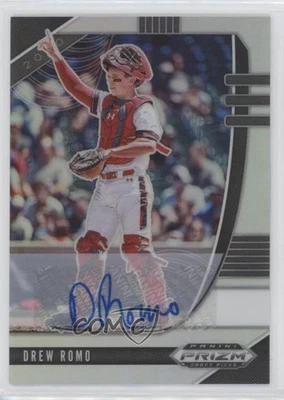2020 Panini Prizm Draft Picks Silver Prizm Auto Drew Romo #PDP35 Auto - Image 1 of 2