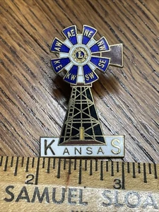 Molino de viento vintage Kansas Lions Club - Imagen 1 de 2