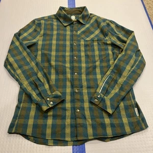 Club Ride Shaka Brushed Stretch Riding Flannel Shirt Men's Large Plaid Check - Picture 1 of 20